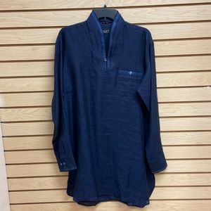 RACER men high fashion Linen shirt Size Large